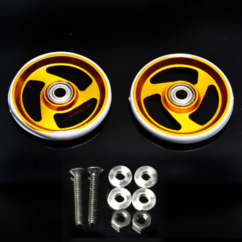 1Set 19mm Metal Guide Wheel DIY Tool Parts Hard Aprons with Bearing Aluminum Alloy For 4WD Car Rock Crawlers Four-wheel Drive | Игрушки и