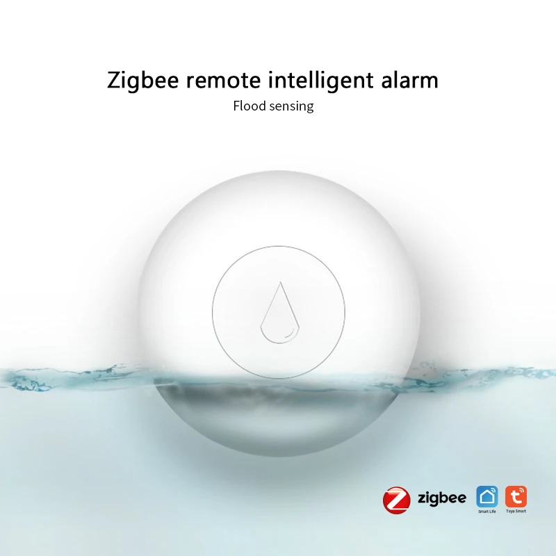 Смарт датчик утечки воды ZigBee умный детектор с управлением через приложение