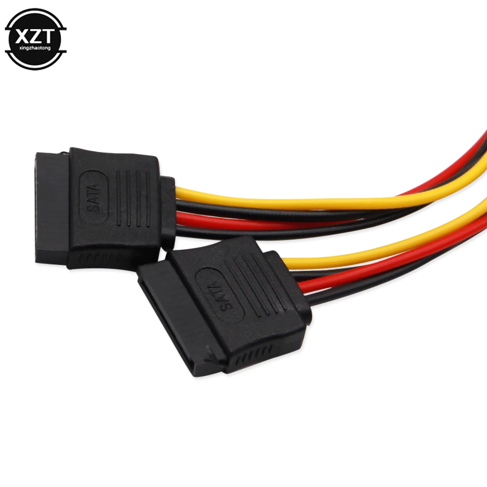 1 шт. 4Pin IDE/SATA Molex до 2 ATA SATA Мощность разъем питания нашникиов жесткий приводной