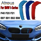 Наклейка на решетку автомобиля, из АБС-пластика, 3 шт., для BMW F20, F21, F40, E87, E82, E81, E88, 1 серии M, стильные аксессуары 2019, 2020