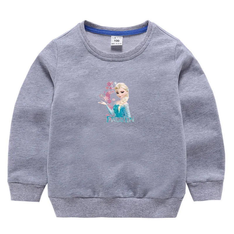 

Frozen Warm Sweater Elsa Spread Love Anime Print Spring and Autumn Child Girl Boys Long Sleeve Cotton Baby Coat
