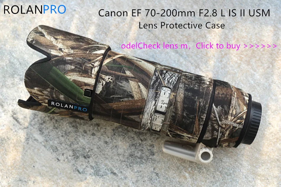 Линзы rolanpro камуфляжное пальто дождевик для Canon EF 70-200 мм F2.8 L IS III USM объектив защитный чехол для Canon SLR объектив камеры
