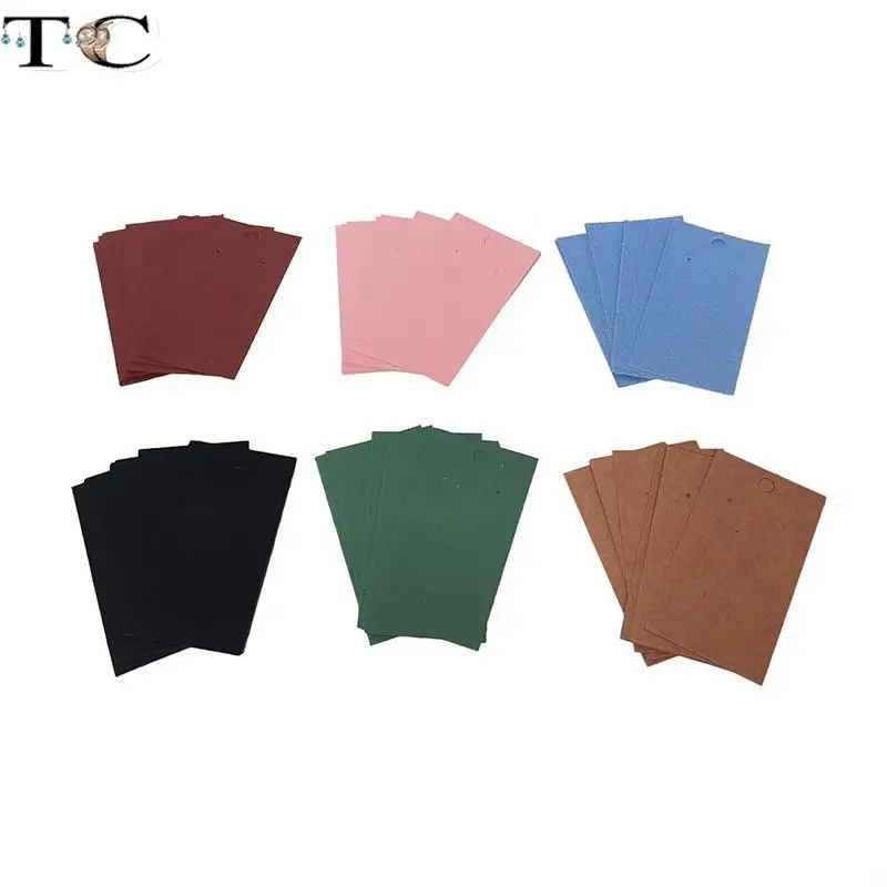 Подвеска для ушей из крафт-бумаги бирка ювелирных изделий витрина карточка