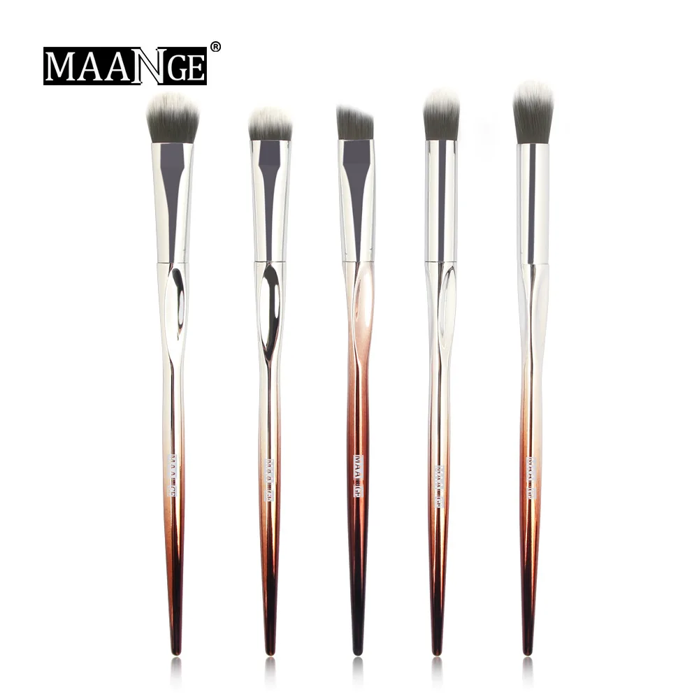 The New 5 Three-Finger Eye Makeup Brushes Set Eye Shadow Brushes, Cosmetic Tools Make Up Set Gift for Women