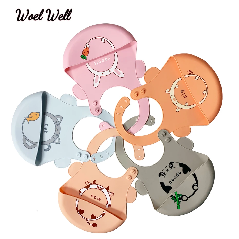 Силиконовые детские слюнявчики для кормления ребенка посуда Водонепроницаемая