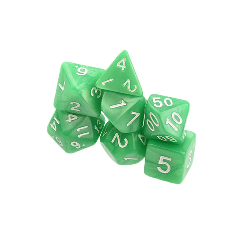 Набор Игральный костей D4 D20 10 Цвета TRPG драконов многосторонний лотереи
