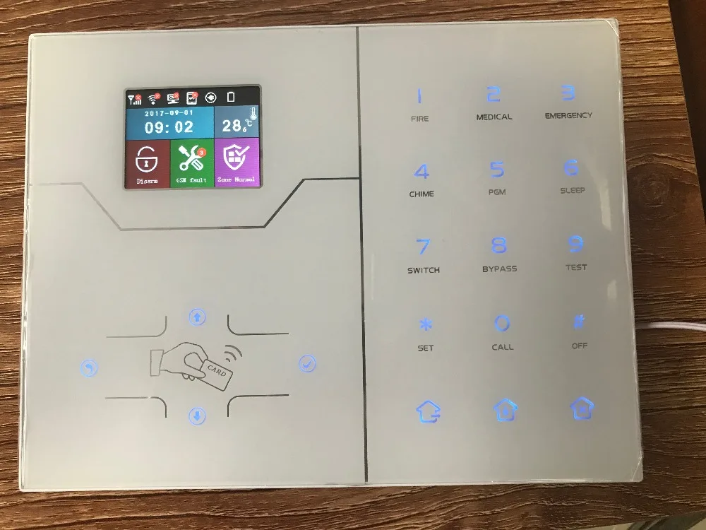 Most Advanced HA-VGT Wireless Rj45 Ethernet Tcp Ip Alarm Gsm Smart Home Alarm System 32 Wireless Zone App Control Alarm System