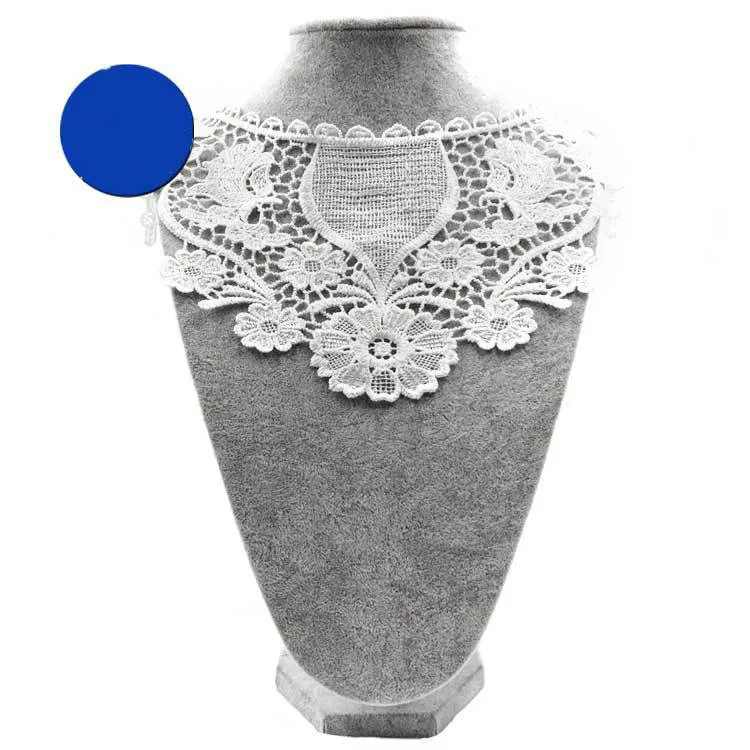 С вышивкой с круглой горловиной для творчества искусственные Съемная воротники