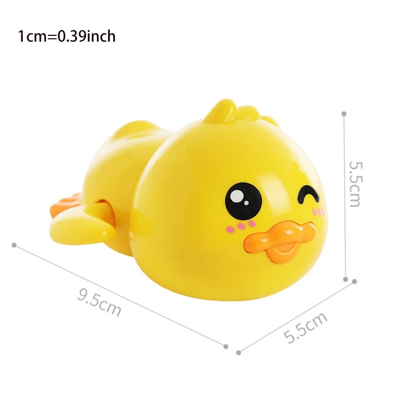 Clock Work Bath Toy Baby Bath Toy Educational Bathroom Playing Toy Swimming Toy Duck Bath Shower Wind-up for Infant 3M+