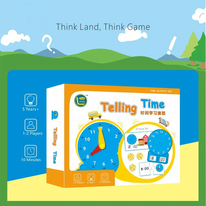 

Toy Cognitive Card Clock Time Montessori Educational Toys For Children Kids 2 To 4 Years Old Child Games For Babies Toddler Boys
