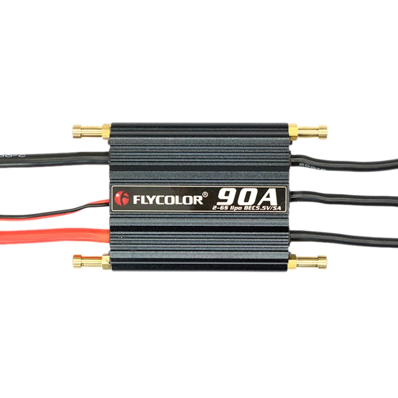 Бесщеточный ESC для радиоуправляемой лодки Flycolor 90A 2 6S с 5 V/5A BEC|Детали и аксессуары| |