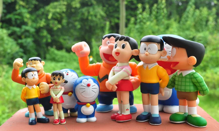 Фигурки героев мультфильма нобитая ноби Shizuka Minamoto Takeshi Gouda Suneo Honekawa Dorami фигурки
