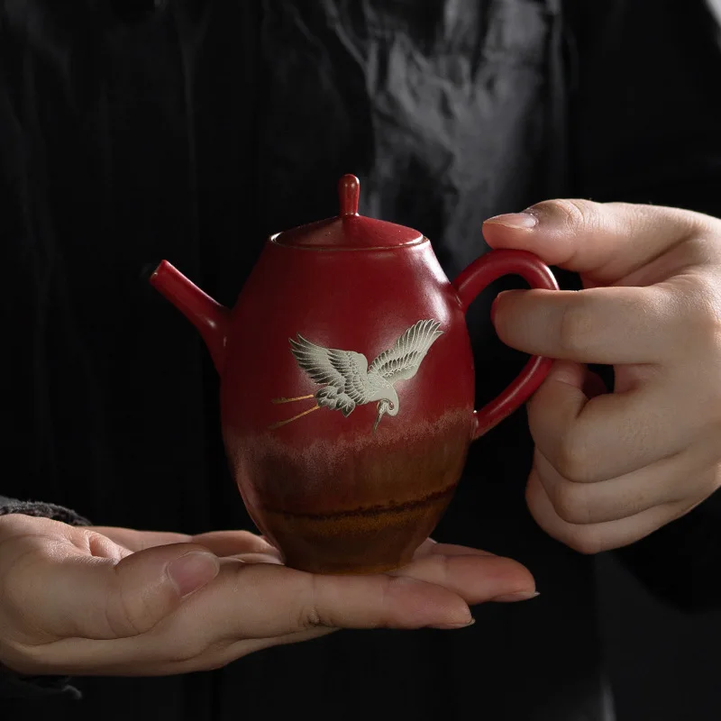

Керамический чайник в китайском стиле Stone HY Ruihe, устройство для изготовления чая, домашняя печь для выпечки, античный одинарный чайник, чайны...