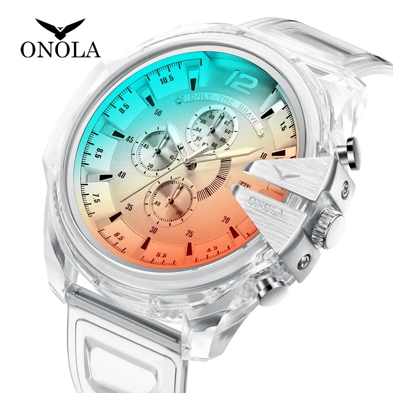 Fashion new plastic ms students watch men quartz watch waterproof tape