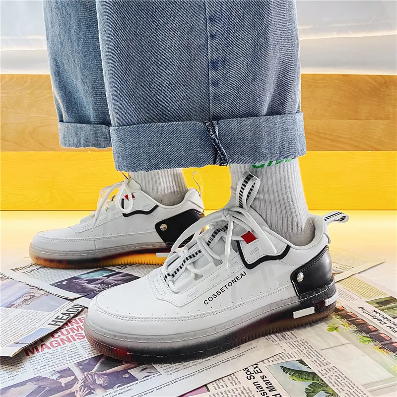 Новинка 2021 Студенческая корейская мода повседневные мужские низкие кроссовки Air