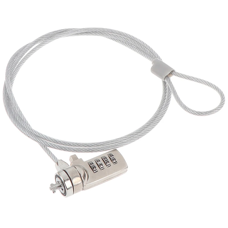 

4 Digit Security Password Computer Lock Anti-theft Chain For Notebook PC Laptop Anti-theft Lock Combination Security Lock