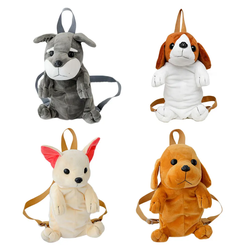 

Children Backpacks Cartoon Dogs Plush Backpack Kids Bag 3D Dinosaur Baby Bag For Boys Girls Cute Animal Travel Shoulder Bags Toy