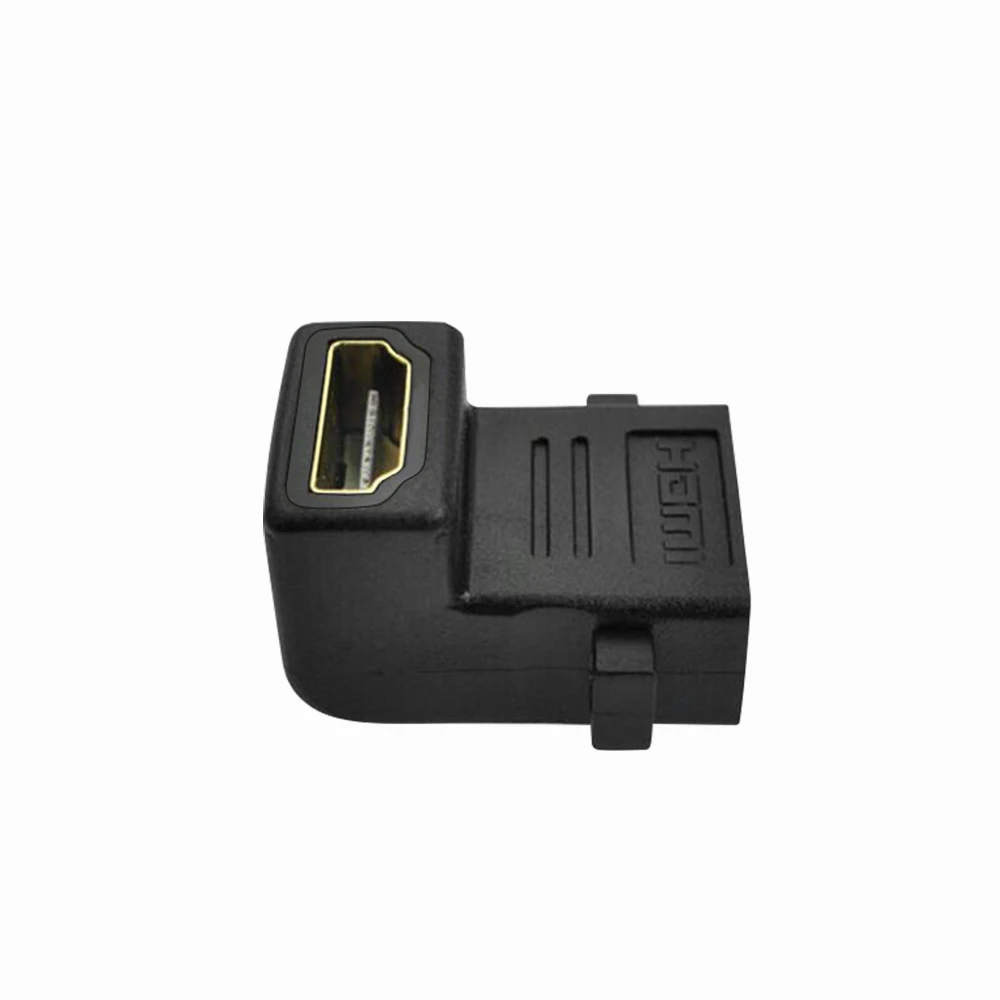 PCER HDMI адаптер под прямым углом 90 ° конвертер Женский к женскому адаптеру