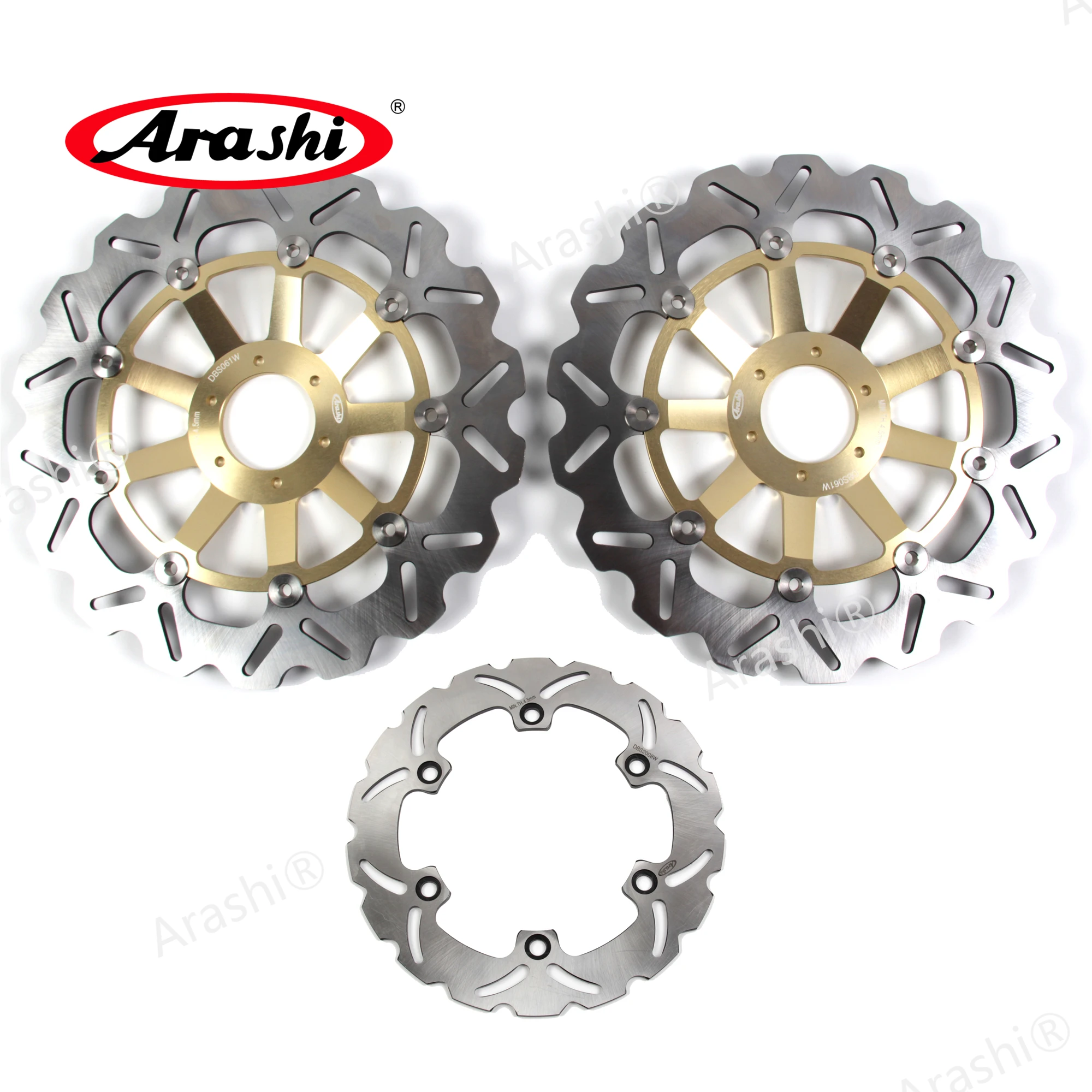 

Arashi 1 Set CNC Full Floating Disk For HONDA CBR 1100 XX 1997 1998 Front Brake Rear Brake Disc Rotors CBR1100 CBR1100XX 97 98