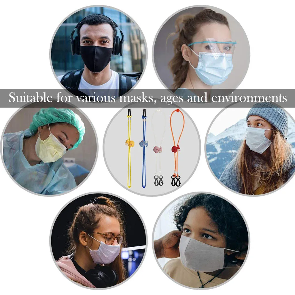 5 шт. Регулируемый декоративный шнурок с милым динозавром портативный на шею