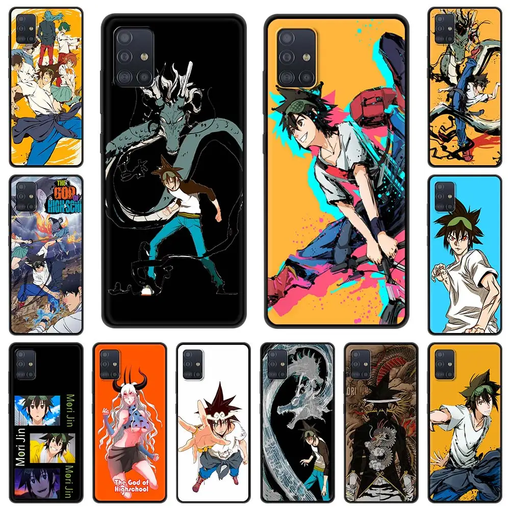 

The God of High School Anime Phone Case for Samsung Galaxy A51 A71 A21S A12 A11 A31 A52 A41 A32 5G A72 A01 Silicone Black Cover