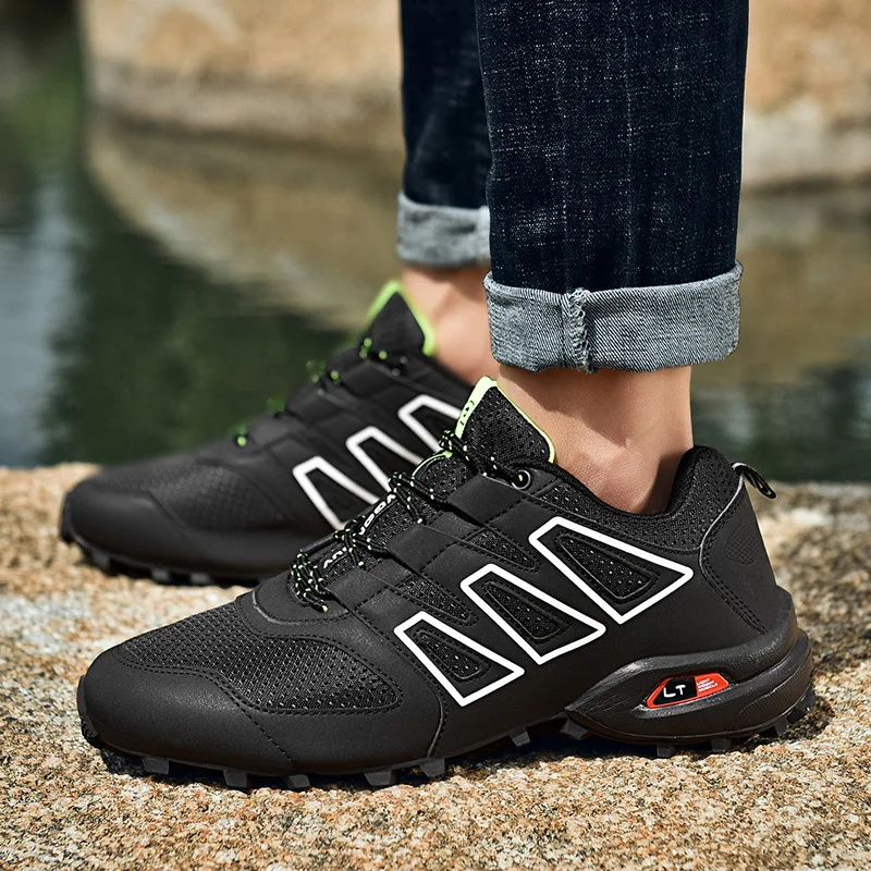 

Spring Autumn Men Golf Shoes Gray Black Golf Trainers for Mens Plus Size Golf Sneakers Man Anti-Slippery Gym Shoes Men