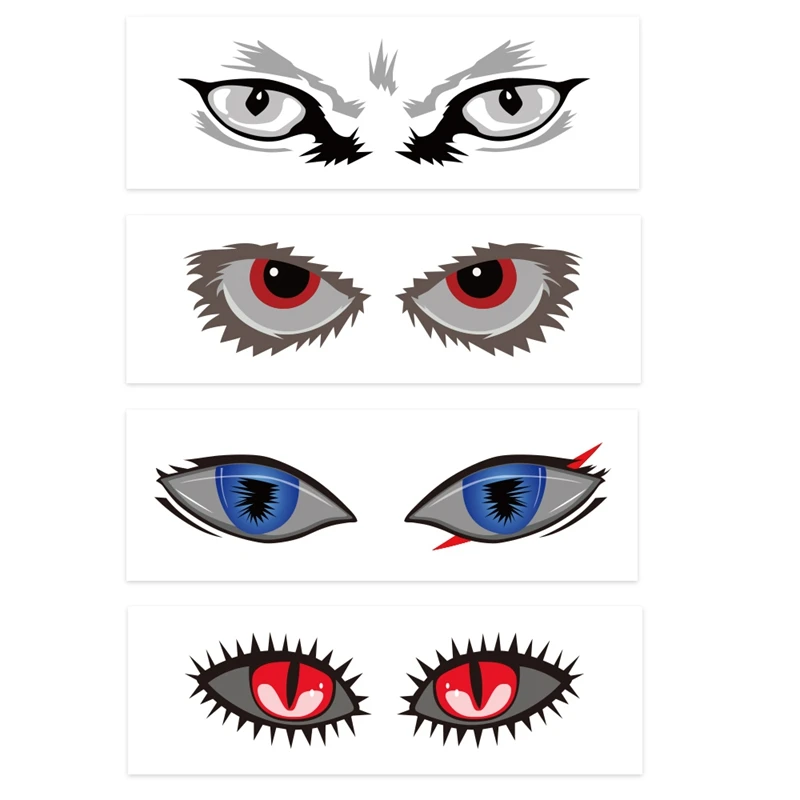 

4 Patterns Eye Sticker Easy Paste Facial Expression Personalized for DJI FPV Flying Glasses Eye Stickers Skin Decorative