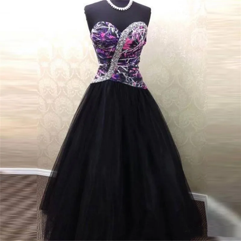 Милое камуфляжное свадебное платье черная фатиновая юбка шикарные