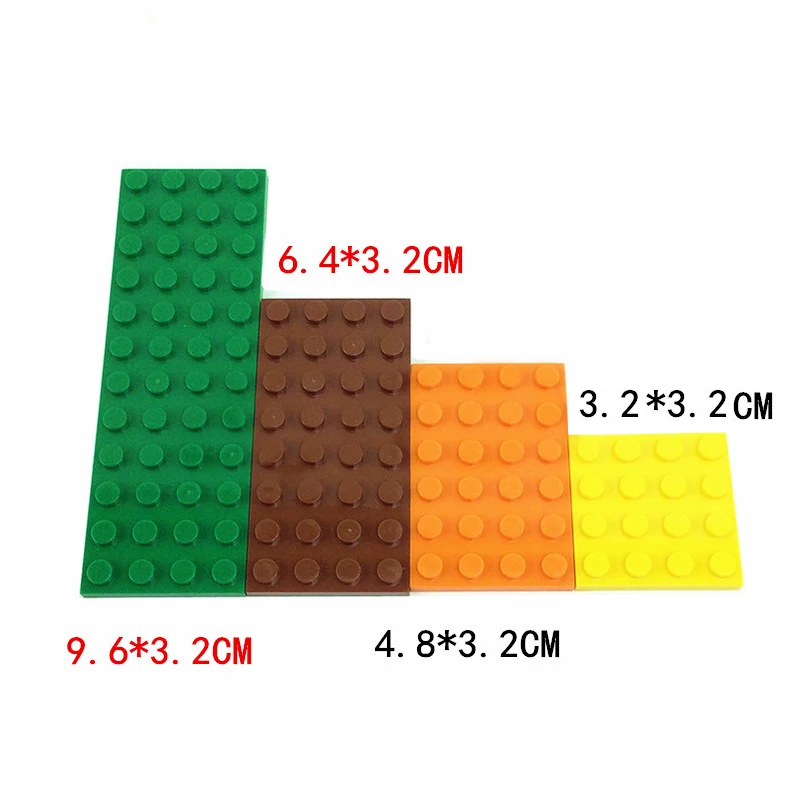 

5pcs DIY Building Blocks 8x12 Dots Thin Figures Bricks 12Color Educational Creative Size Compatible With Brand Toys for Children