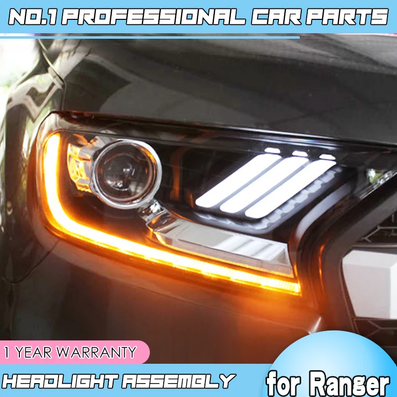 Автомобильные аксессуары для Ford Ranger 2016 2017 2018 светодиодные фары с двойным