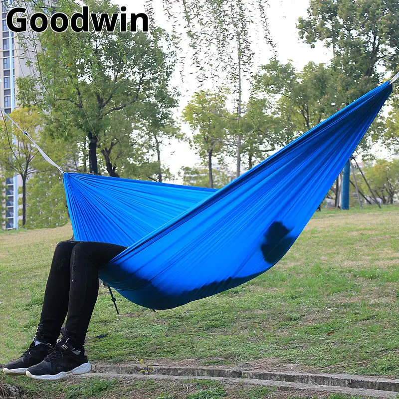 Туристический двойной гамак подвесная кровать для путешествий 2-карабин