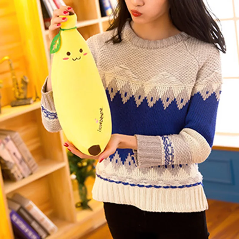 Плюшевые игрушки Подушка банан длинная подушка Спящая кукла милые плюшевые