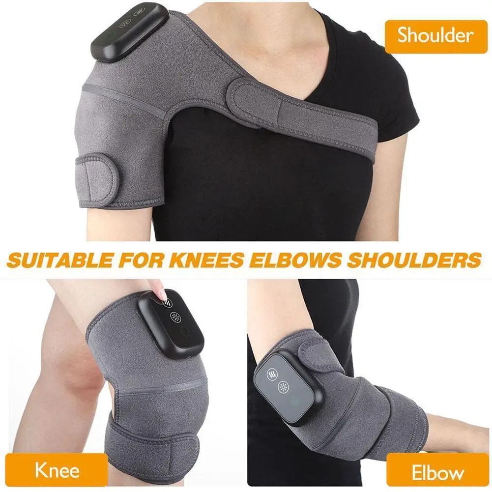 

Knee Massager Pads Heating Physiotherapy Massage Instrument Heating Joint Therapy Knee Pad Brace Electric Massage Vibration N0T2