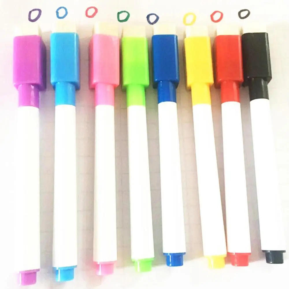 

50Pcs Erasable Dry Whiteboard Markers Drawing Pens School Office Stationery