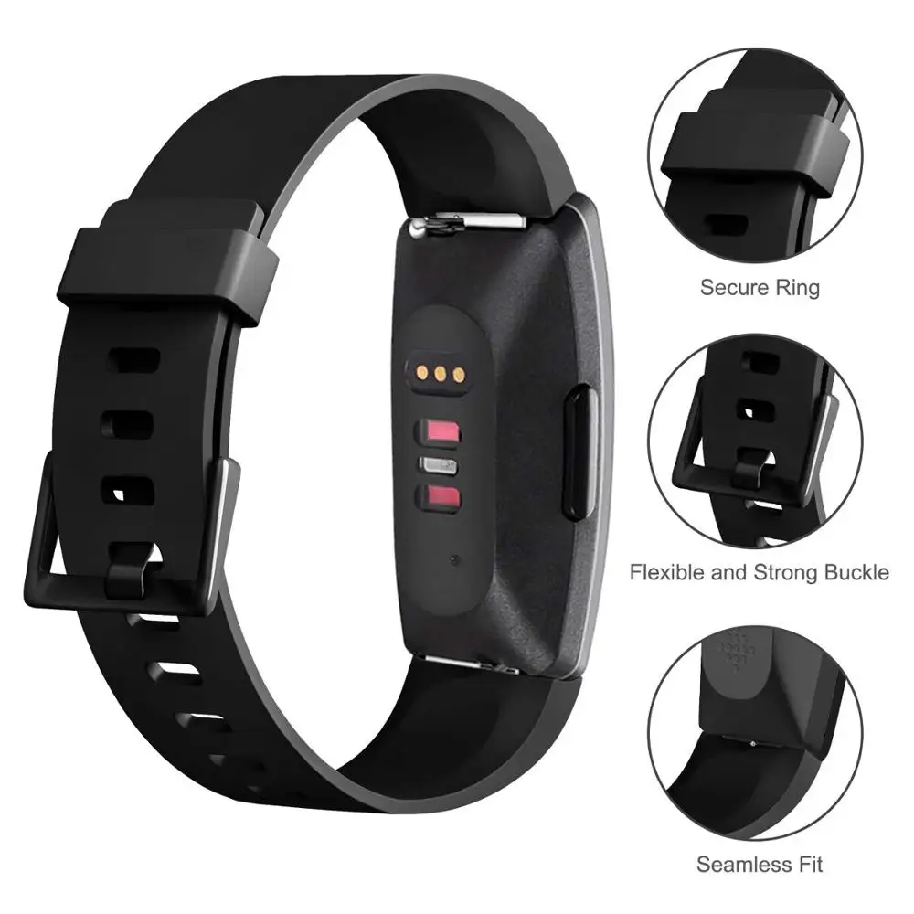 Силиконовый ремешок для часов Fitbit Inspire HR браслет с трекером активности inspire/inspire