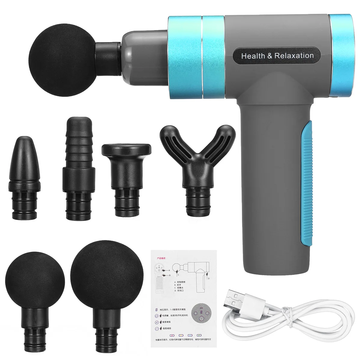 7200 р/мин USB терапия массаж пистолеты 5 передач сенсорный экран кнопка