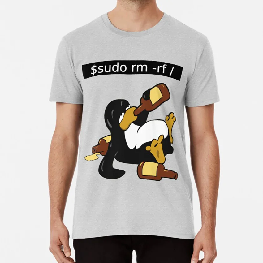 Забавная команда Linux Забавные Рубашки футболка Tux linux sudo kali рубашка для