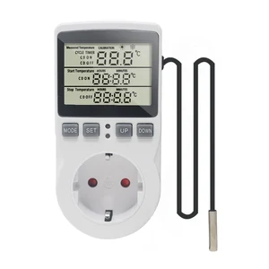 kt3100 digital thermostat socket incubator temperature controller outlet with timer switch 16a 220v for heating pad heat mat free global shipping