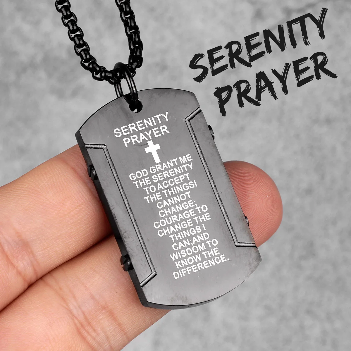 Черный крест массивные Длинные мужские ожерелья подвеска в стиле панк для