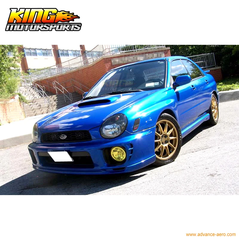 Подходит для 02 03 SUBARU IMPREZA WRX STI PD переднего бампера губ PU Global БЕСПЛАТНАЯ доставка по