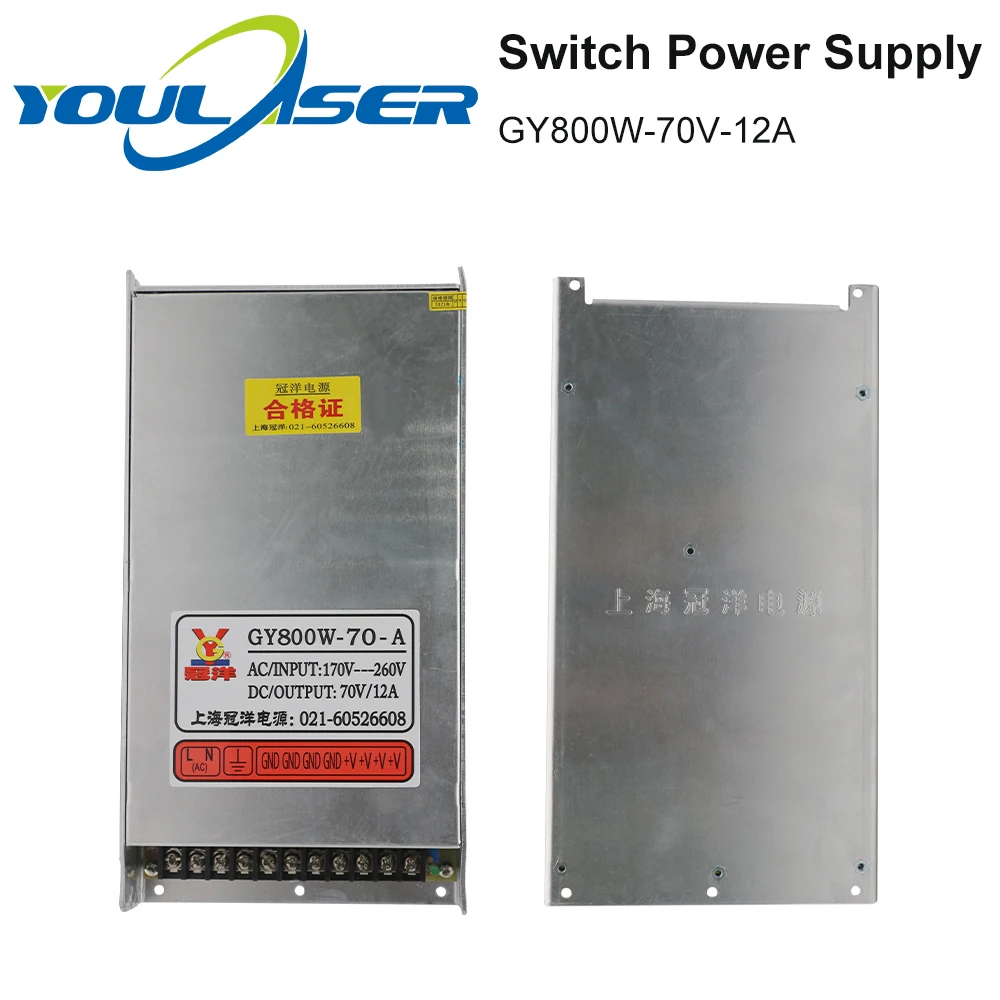 Guanyang переключатель Питание 70V 12A 800W для Драйвер шагового двигателя ЧПУ станок