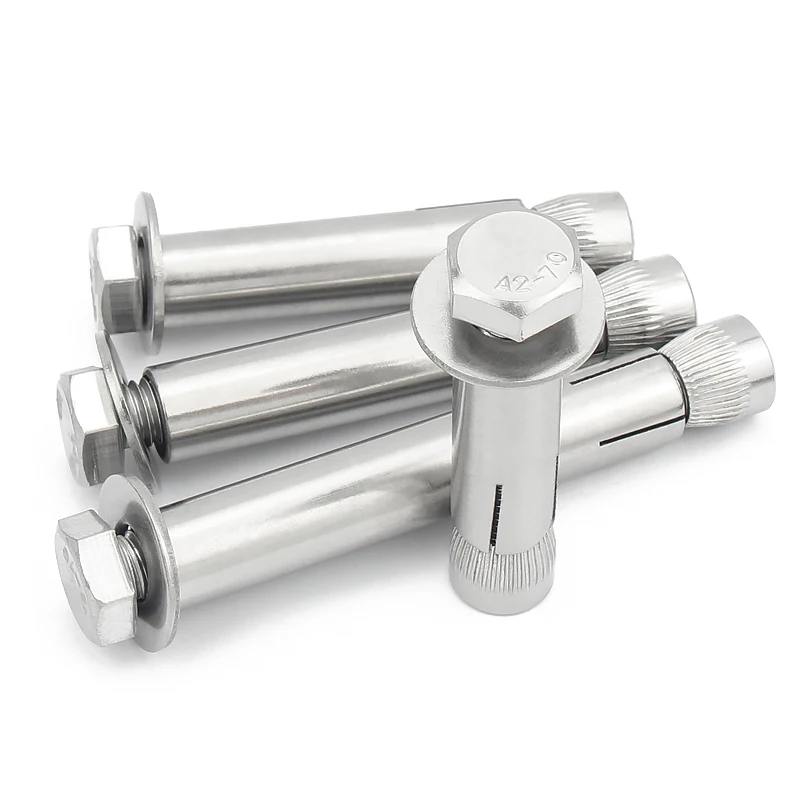 

304 Stainless Steel Built-in Expansion Screw External Hexagon Internal Expansion Bolt Implosion M6m8m10m12 * 70-150