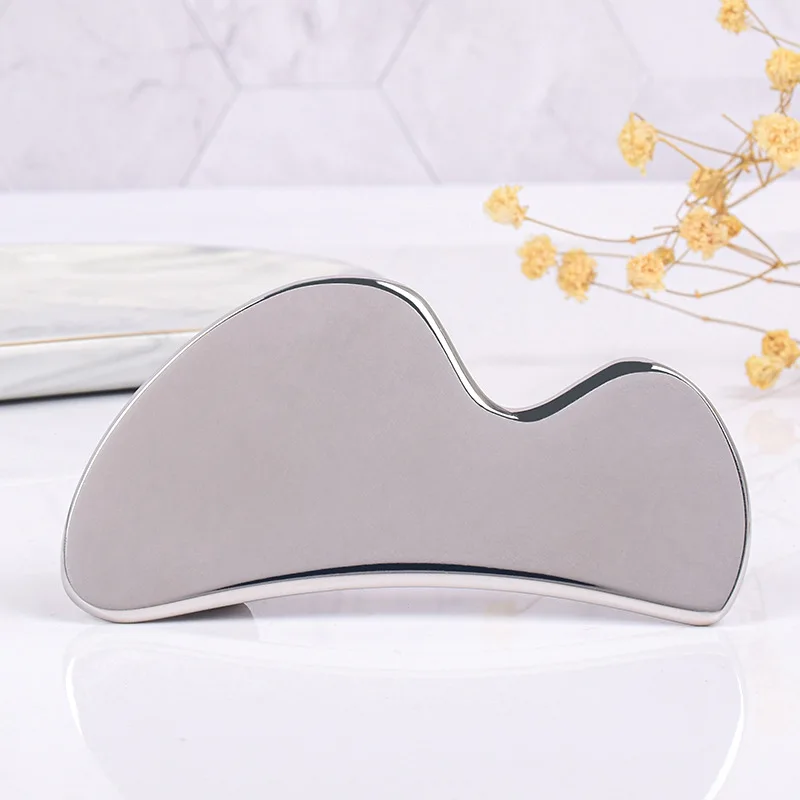 

Stainless Steel Gouache Scraper Facial Gua Sha Beauty Deep Tissue Massage Muscle Relax Pain Relief IASTM Therapy Myofascial Care