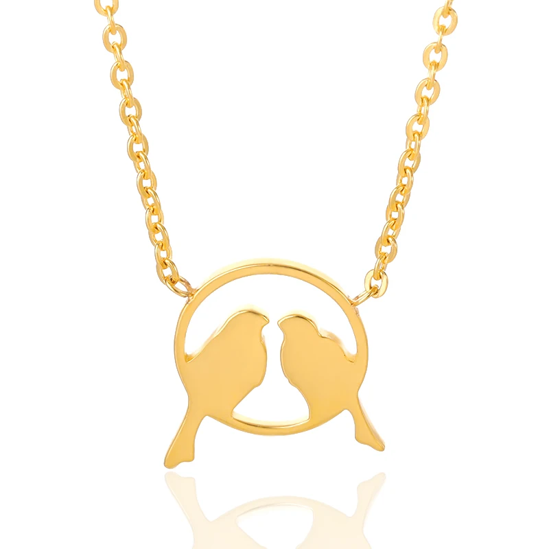 10 шт. нежный двойной украшение &quotголубь мира&quot Птицы Цепочки и ожерелья