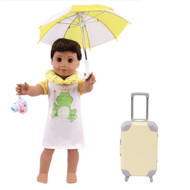 Кукольная одежда Yellow Raincoat единорог обувь для куклы 18 дюймов с драгоценностями и 43