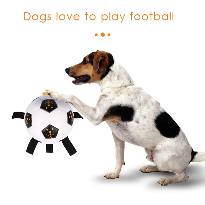 

Уличные интерактивные футбольные игрушки для домашних животных, тренировочный интерактивный мяч для собак с веревкой, устойчивые к укусам,...
