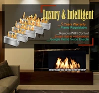 21 aug inno fire 36 inch silver or black wifi remote burner decorative chimenea remoto