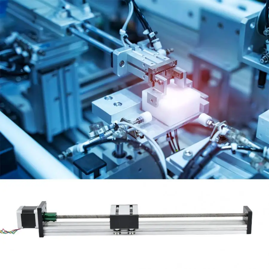 Алюминиевый сплав 0808 шариковый винт с одним валом трапециевидной линейной