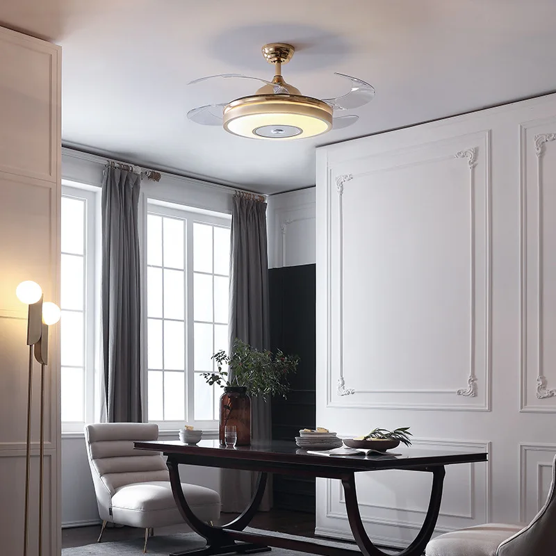 Потолочный вентилятор светильник невидимый для гостиной столовой спальни дома