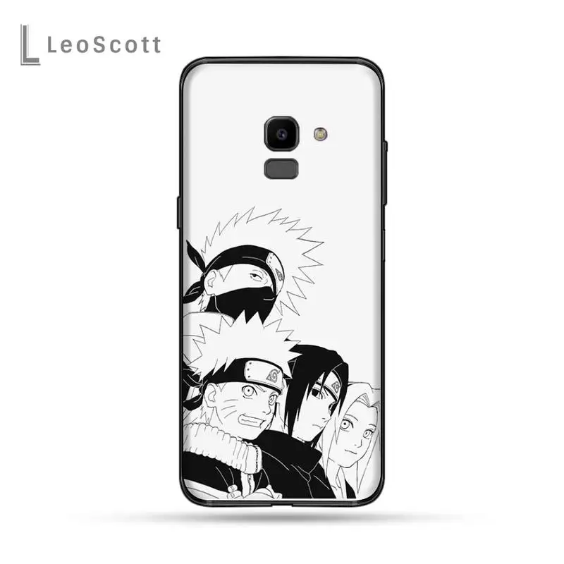 

Black White Naruto Sasuke Kakashi Phone Case For Samsung Galaxy J2 J4 J5 J6 J7 J8 2016 2017 2018 Prime Pro plus Neo duo